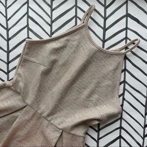 Soprano Gold Shimmer Fit and Flare Dress